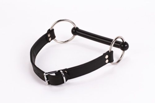 Měkká kožená horní deska z teletka a polstrování z jehněčí kůže se silikonovým náustkem černý