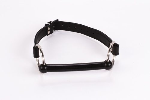 Měkká kožená horní deska z teletka a polstrování z jehněčí kůže se silikonovým náustkem černý