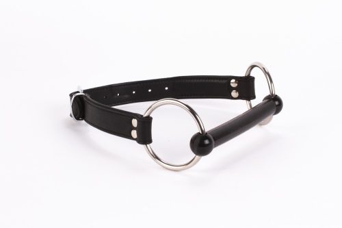 Měkká kožená horní deska z teletka a polstrování z jehněčí kůže se silikonovým náustkem černý