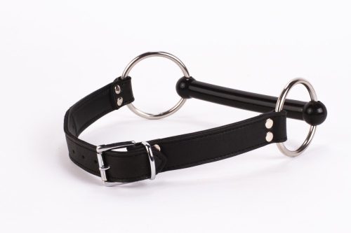 Měkká kožená horní deska z teletka a polstrování z jehněčí kůže se silikonovým náustkem černý