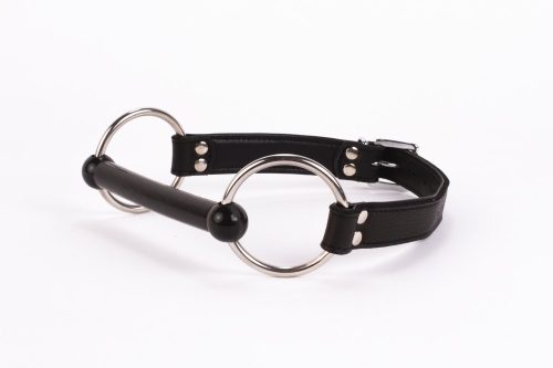 Měkká kožená horní deska z teletka a polstrování z jehněčí kůže se silikonovým náustkem černý