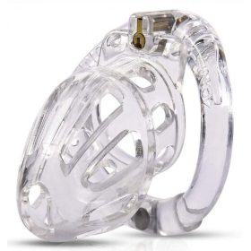 Beam Chastity Cage – átlátszó intim zár 6 x 3 cm
