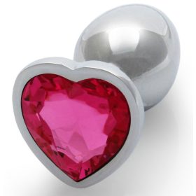 Bijou Heart Gem S – Silver-Pink Anal Pampering