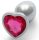Bijou Heart Gem S – Silver-Pink Anal Pampering