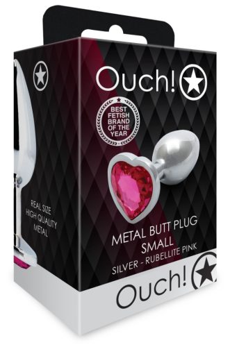 Bijou Heart Gem S – Silver-Pink Anal Pampering