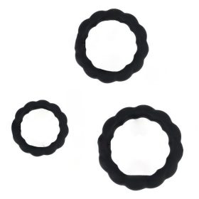 Set of 3 Black Tarts Penis Rings