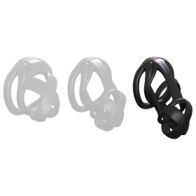 Black Bonex Cage L – Premium Penis Ring 9.5 x 3.3 cm