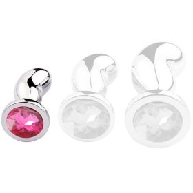 Bijou Bean Silver – Premium Anal Plug, Pink